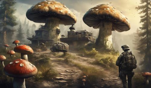 Call of duty with retro twist mushroom trip