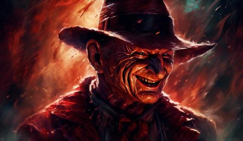 Freddy Krueger with a menacing smile