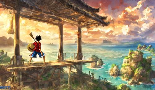 wallpaper que se mueva de monkey d luffy