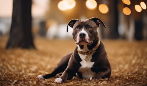 Pitbull,sitting