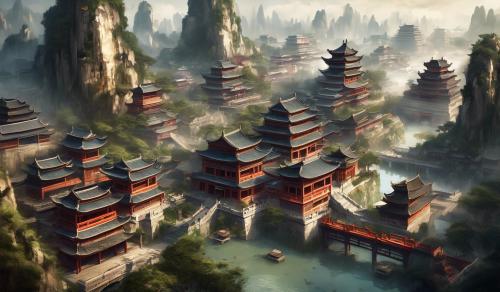 china modern cities ancient