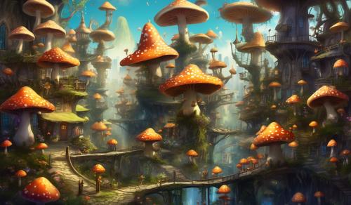 Magic Mushrooms city fairies  