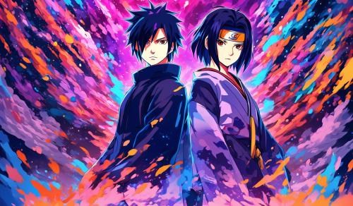 Sasuke and his sister kiyomi