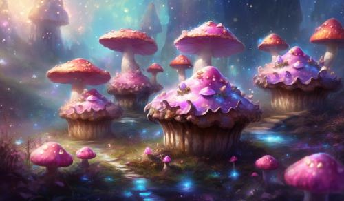 Cupcake mushrooms