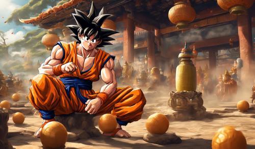 goku tomando mate