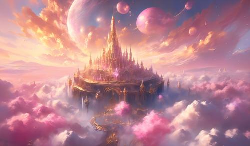 You need vast aerial expense. Bathed in radiant golden light, soft clouds stretch endlessly beneath your feet. Their edges glowing with hues of pink and silver.