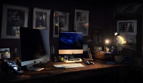 My imac dark room photo painter 