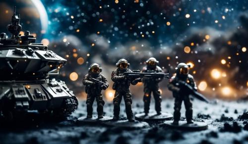 deep space military battle group