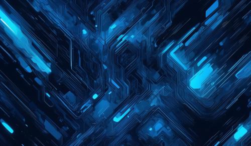 Need a generative AI theme background wallpaper with black and blue color shades