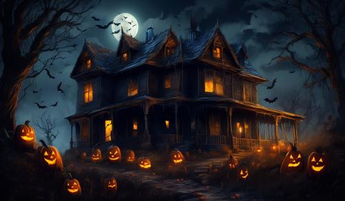 Spooky Halloween. No house