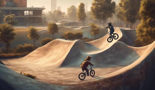 REALISTIC UNIVERSE WITH NEW SHCOOL BMX FLATLAND TRICK SCENE