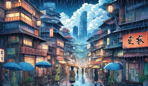 city of rain in Naruto