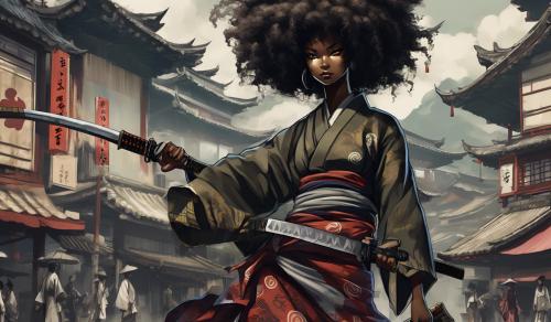 lady afro samurai anime