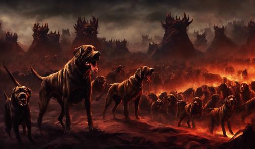 The hounds of hell