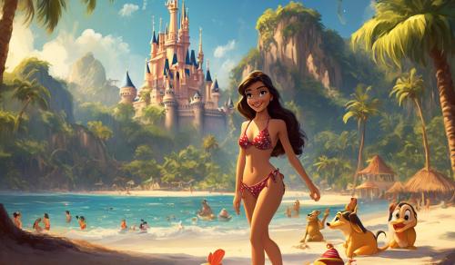 Disney in bikini