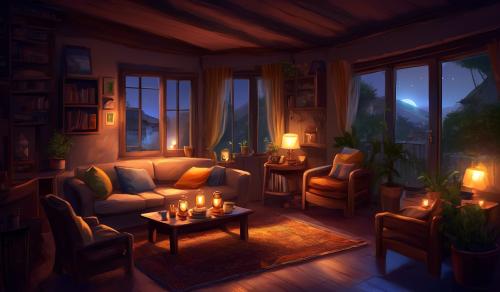 a cozy night at home