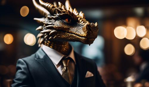 dragon in a suit