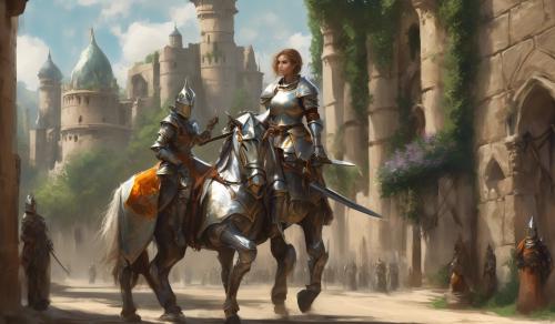 Female knight bottemless