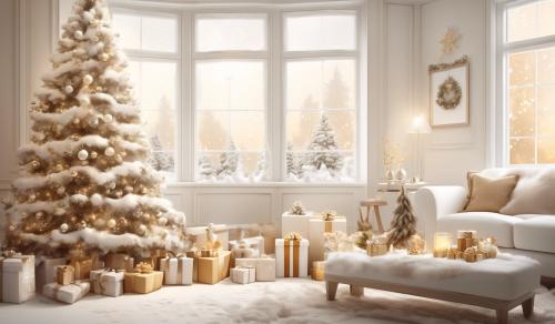 a white, warm christmas wallpaer