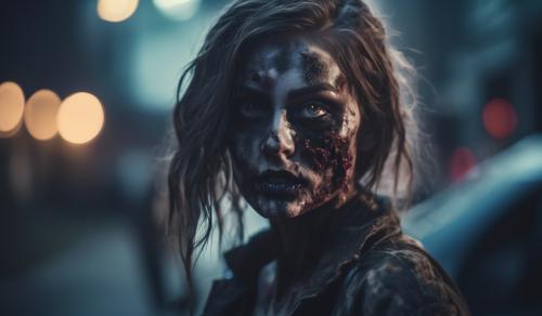 Zombie female model