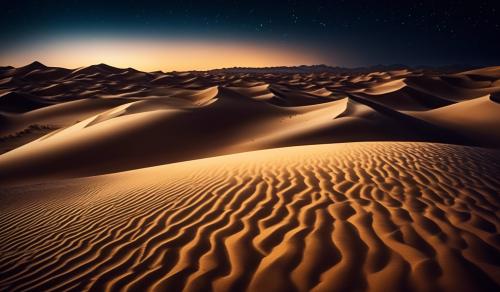 Sand Dunes at Night