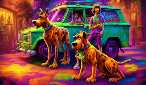 Scooby doo and shaggy on acid