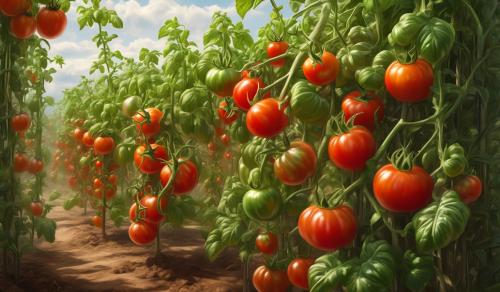 The most detailed tomato plant with no tomato