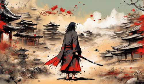 itachi gengutsu x ralph Steadman art work