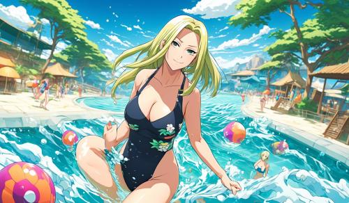 Tsunade in a bathing suit  