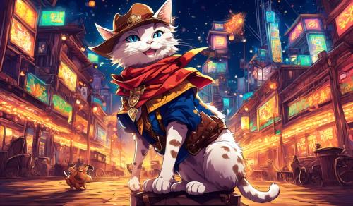 cat cowboy