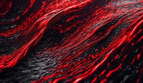 red liguid running down carbon fiber background