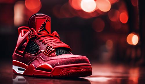 Red air Jordan 4's