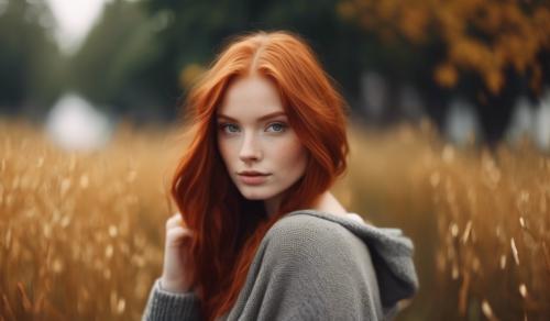 Beautiful redhead girl