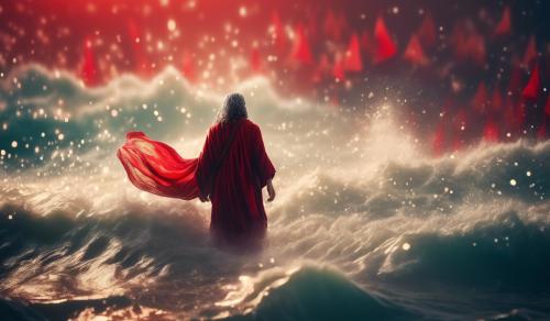 moses parting the red sea