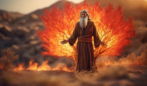 moses and the burning bush