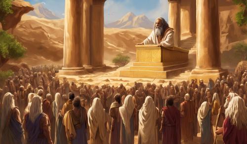 moses receiving the ten commandments