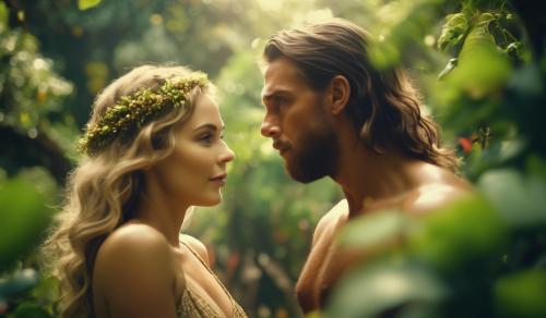 Adam and Eve in the Garden of Eden 