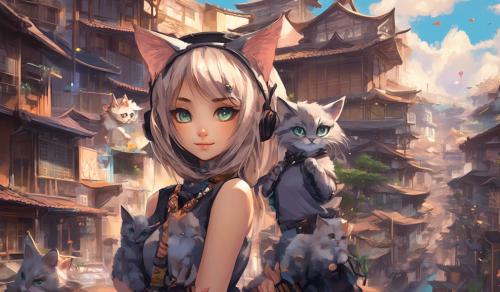 anime catgirl