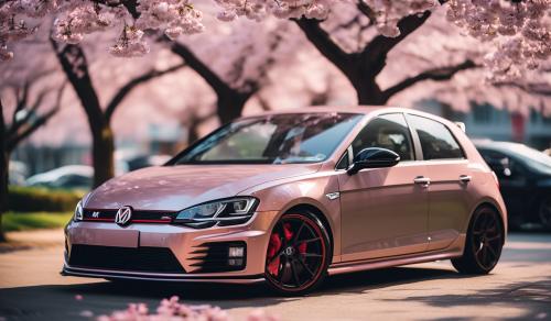 Bagged mk7 gti by cherry blossoms