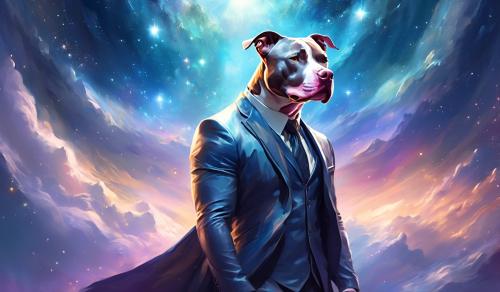 Pitbull in a straght jacket