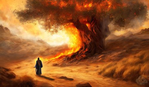 moses and the burning bush