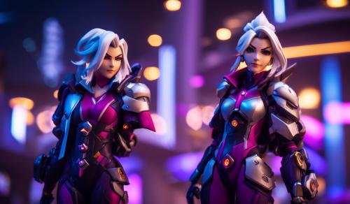 Arcane Jynx and vi but overwatch character's 