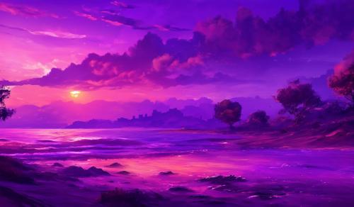 Purple sunset