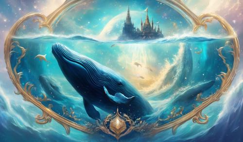 Magic crest with a whale in it