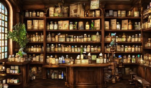 Create a wallpaper theme with the theme of old pharmacies (pharmacy)