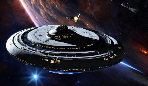 uss enterprise 1701 in space dock