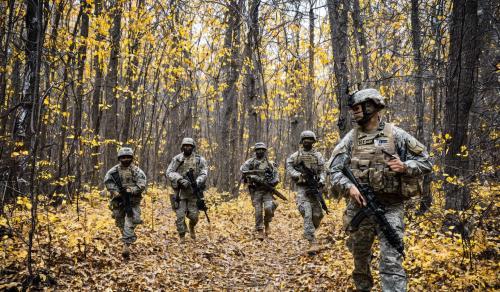 US Army Rangers on patrol