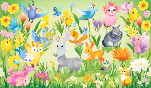 Spring Animals and Colors, NKJV Bible Verses