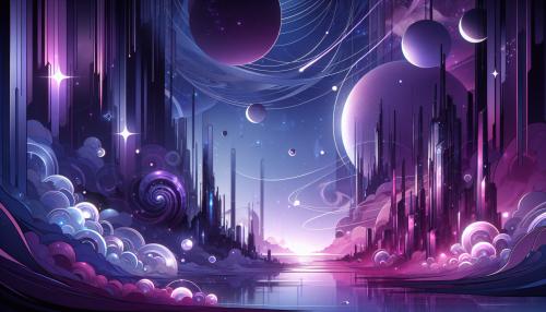 FONDO DE ANIME CON TONOS PURPURA OSCUROS 