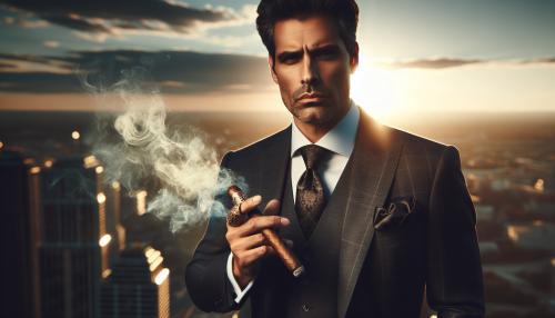 a businessman smoking a cigar